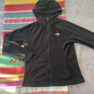 The North Face Women's black Hooded Fleece Jacket